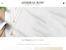 Tablet Screenshot of admiralrow.com